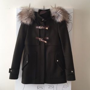 ⭐️ HOST PICK ⭐️ Zara Olive Brown Wool Coat SZ SM